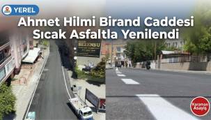 Ahmet Hilmi Birand Caddesi Sıcak Asfaltla Yenilendi