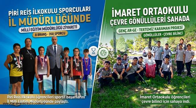 İl Millî Eğitim Müdürü Sadun Kılınç'tan Eğitim, Spor Ve Çevre Odaklı Çalışmalara Destek