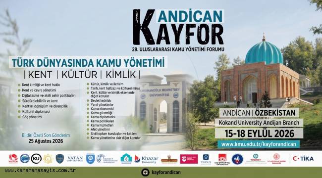 KAYFOR Andican Başlıyor: Türk Dünyasında Kamu Yönetimi Masaya Yatırılıyor