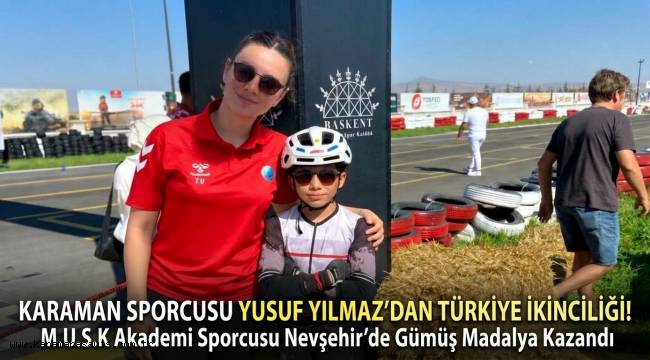 Yusuf Yılmaz'dan Tekerlekli Patende Türkiye İkinciliği
