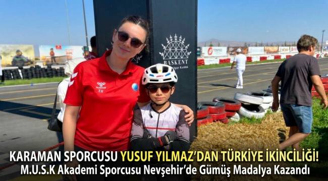 Yusuf Yılmaz'dan Tekerlekli Patende Türkiye İkinciliği