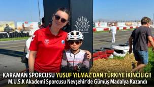 Yusuf Yılmaz'dan Tekerlekli Patende Türkiye İkinciliği