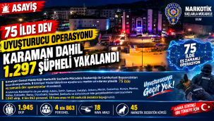 75 İlde Dev Uyuşturucu Operasyonu: Karaman Dahil 1.297 Şüpheli Yakalandı