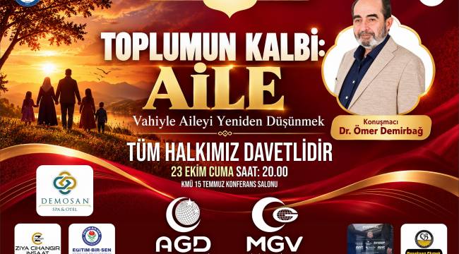 Dr. Ömer Demirbağ'dan Karaman'da Aile Konferansı: Toplumun Kalbi Aile!