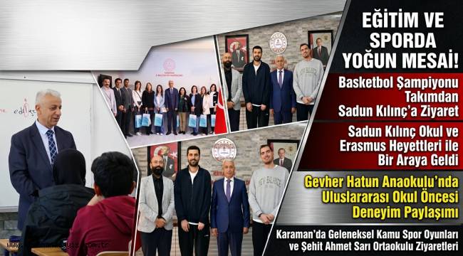 İl Müdürü Sadun Kılınç'tan Eğitim, Spor ve Uluslararası İş Birliği Temasları